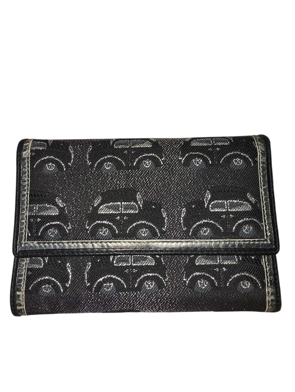 Braccialini Firenze Automotive-themed Jacquard and Leather Wallet